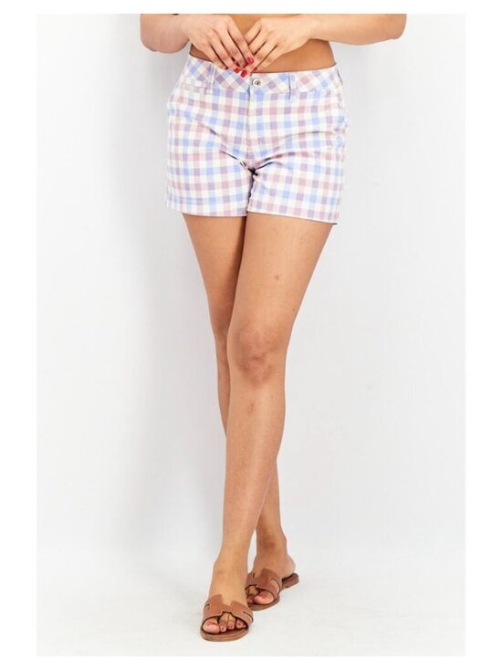 Market & Spruce Pants - NWT Market & Spruce Plaid Shorts Size 8 Multi Color 5" Inseam Pockets